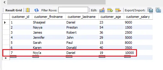 séquences d&rsquo;échappement dans mysql - exemple