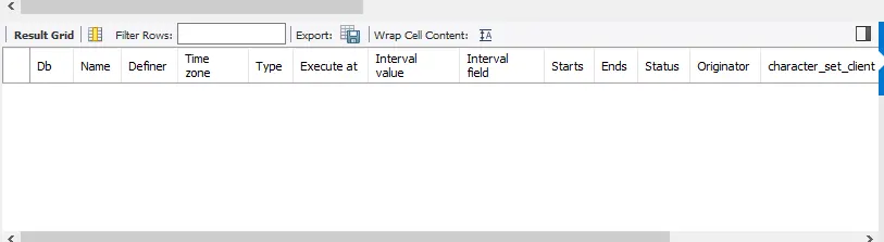 事件调度程序或在 mysql 中设置计时器 - 事件列表