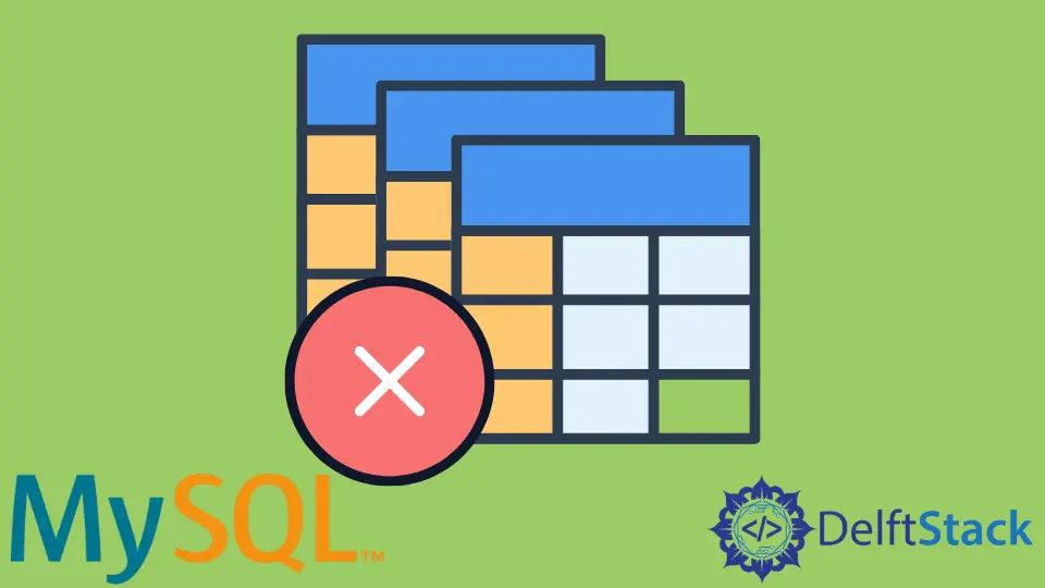 Soltar varias tablas en MySQL
