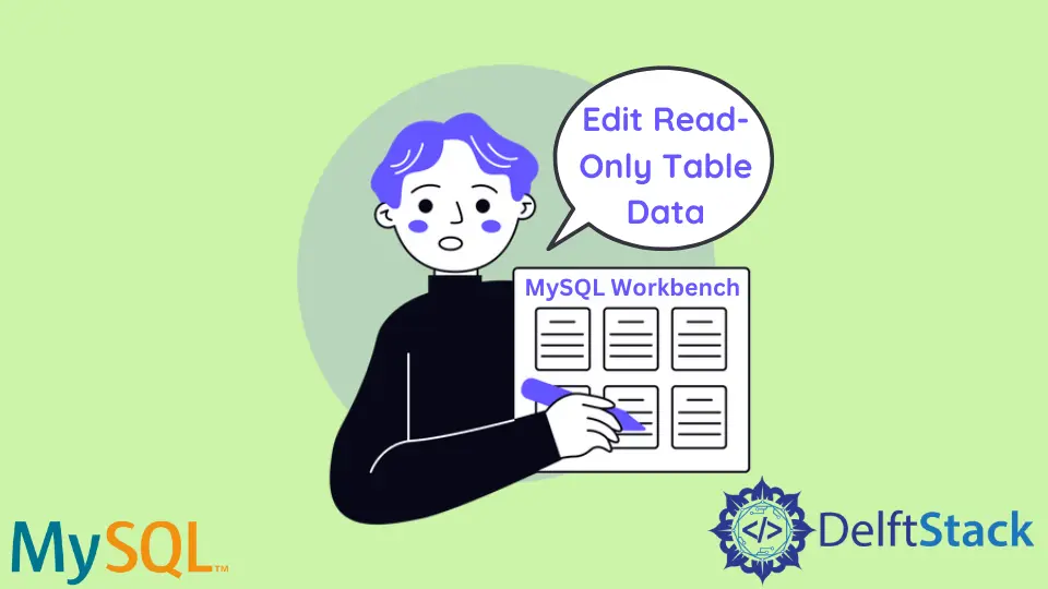 MySQL Workbench: 읽기 전용 테이블 데이터 편집