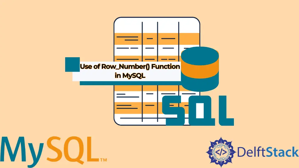 MySQL での Row_Number()関数の使用