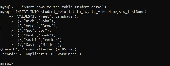 Exécuter des requêtes MySQL à partir de la ligne de commande