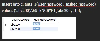 encrypt 2 を使用してクライアントに挿入