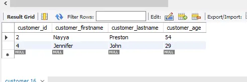 mysql の interx 演算子-in 句と交差します