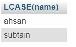 lcase 함수