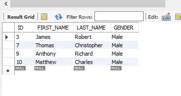 opération moins dans mysql - pas dans