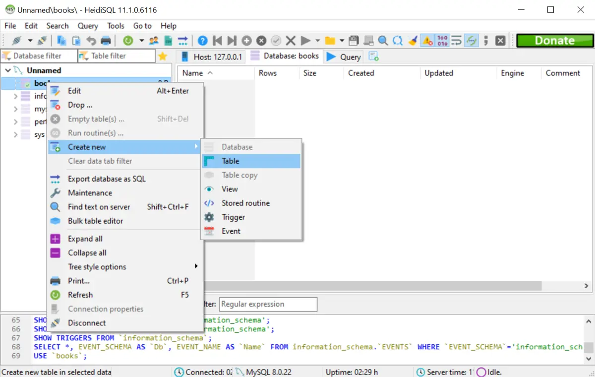 mysql import csv screenshot 1