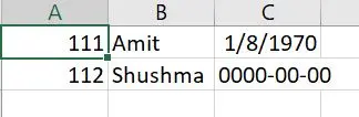 Output of the above command in a CSV file