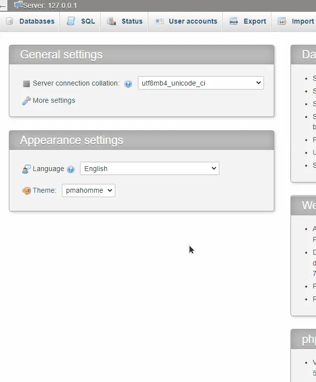 table structure