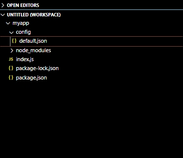 Crear y almacenar configuraciones en Node.js