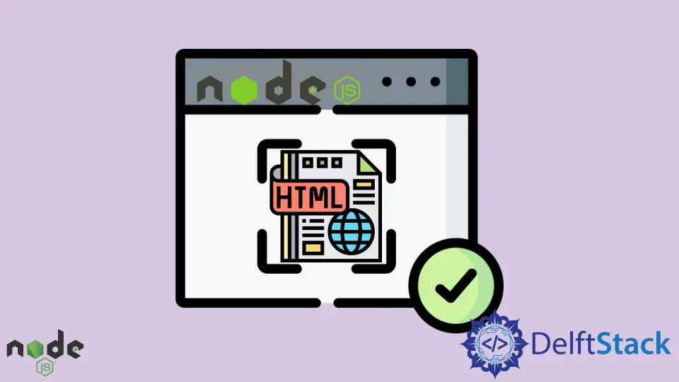 How to Render HTML Files in Node.js