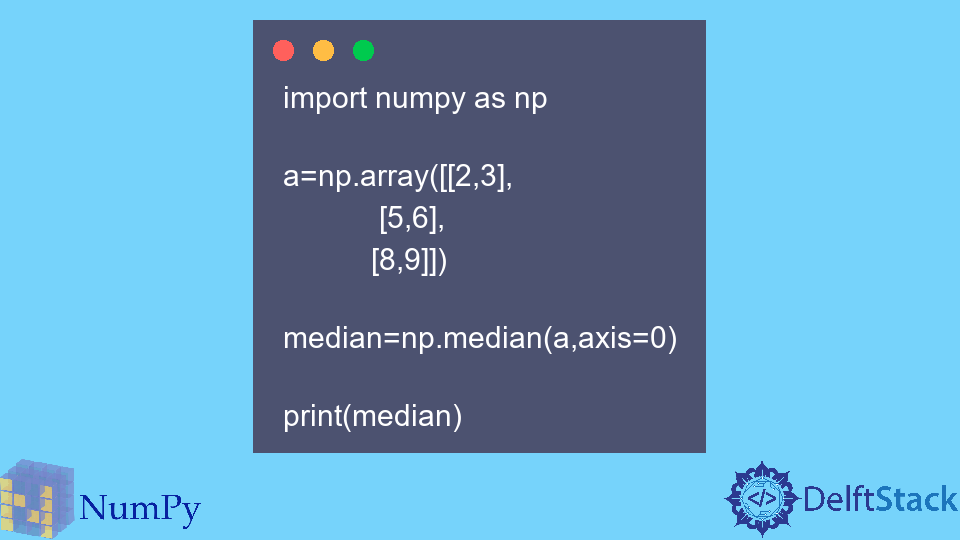 NumPy numpy.median Funzione