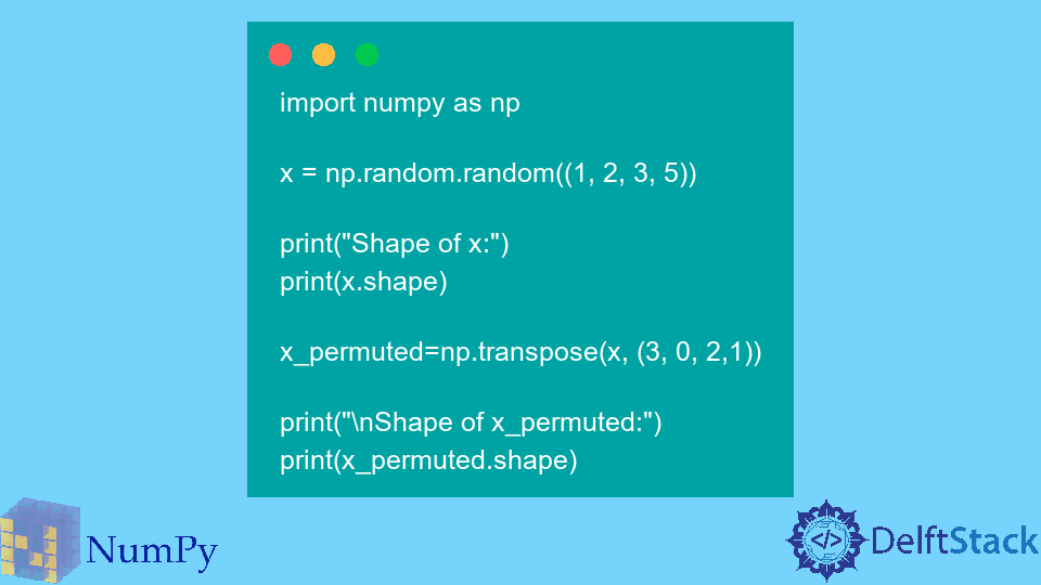 NumPy transpose() Función
