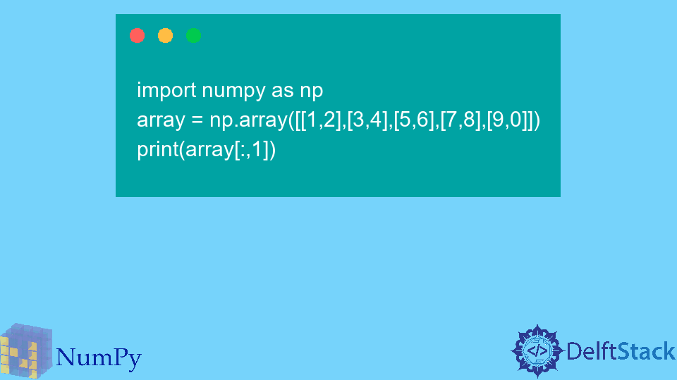 Spalte des NumPy-Arrays abrufen