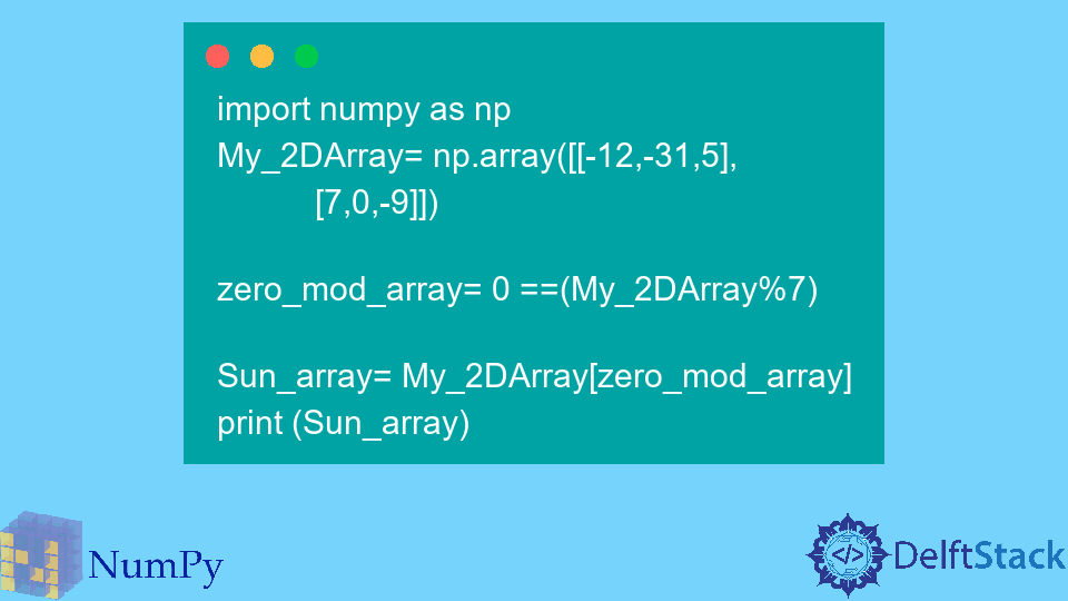 NumPy Mask 2d Array