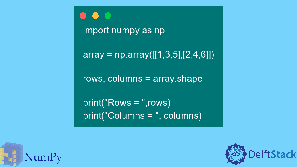 Get Number of Rows in NumPy