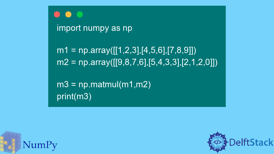 Умножение вектора матрицы NumPy