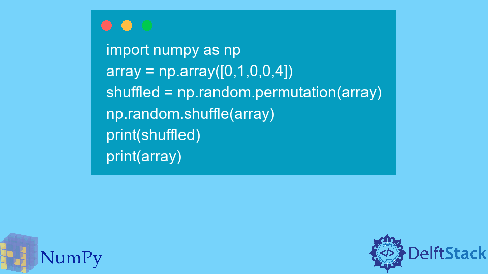 Функция numpy.random.permutation() в NumPy