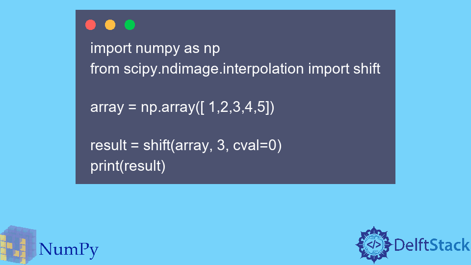 Python NumPy Shift-Array
