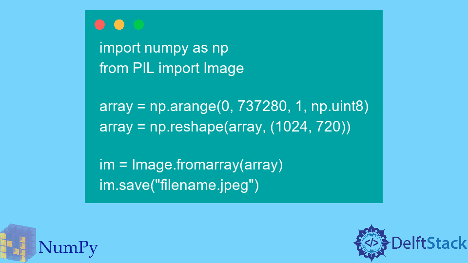 NumPy-Array als Bild speichern in Python