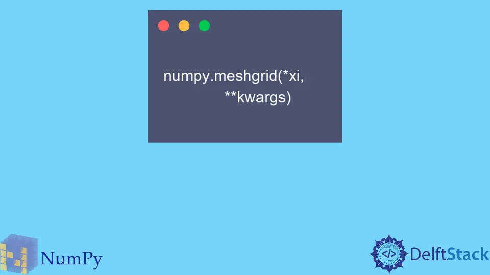 NumPy numpy.meshgrid 函式
