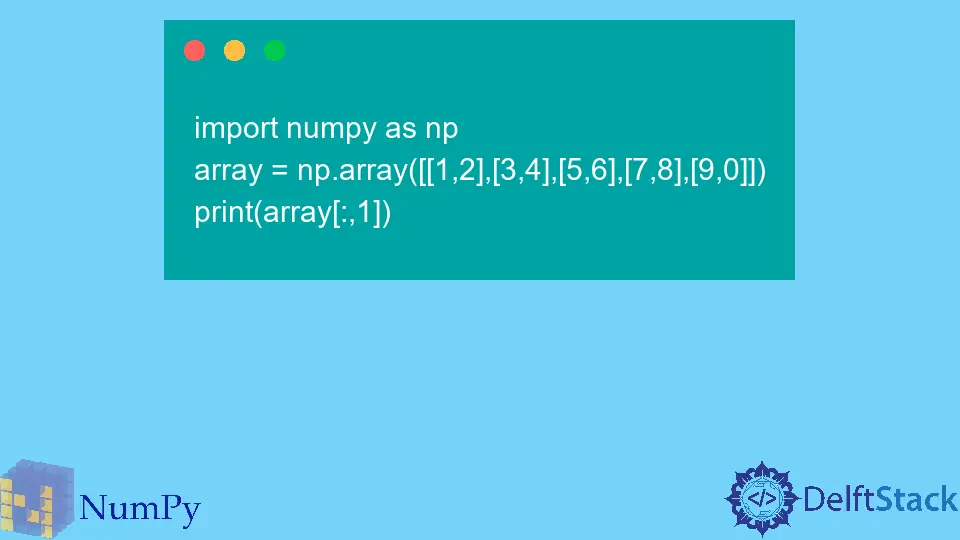 Ottieni colonna di NumPy Array