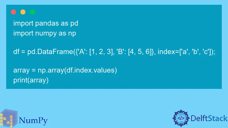 Convertir la série Pandas en tableau NumPy