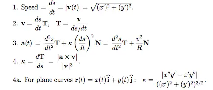 curvature formula