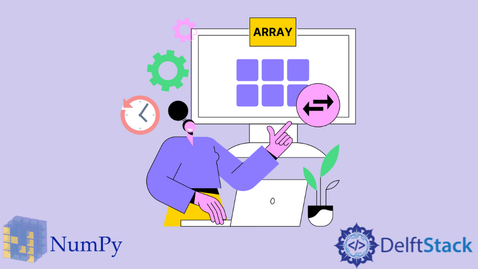 Inverti array in NumPy