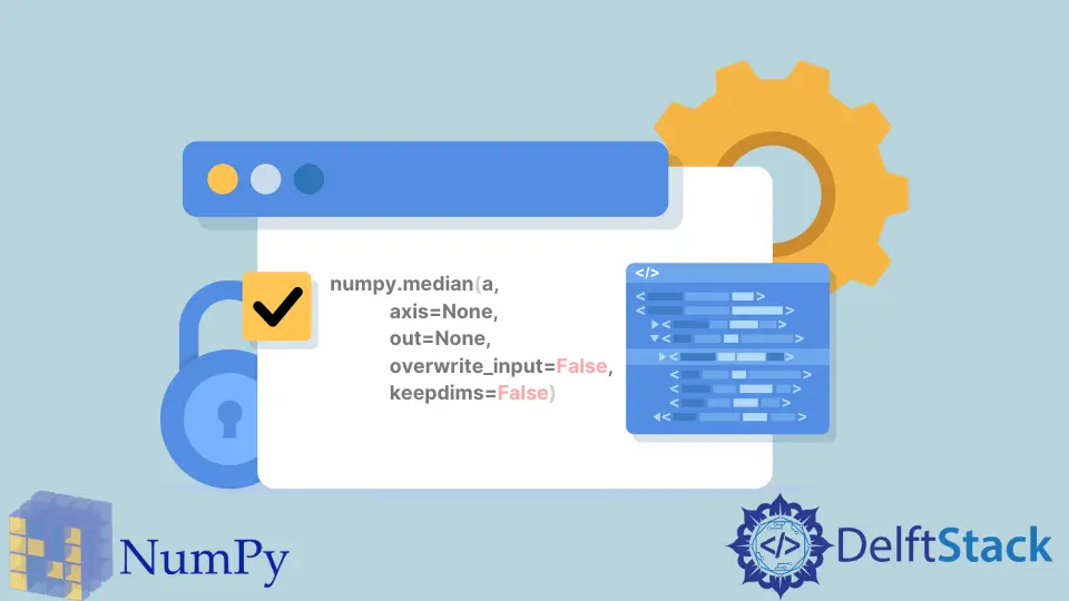 NumPy numpy.median Función