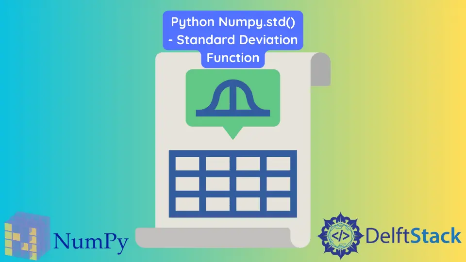 Python Numpy.std() - Función de desviación estándar