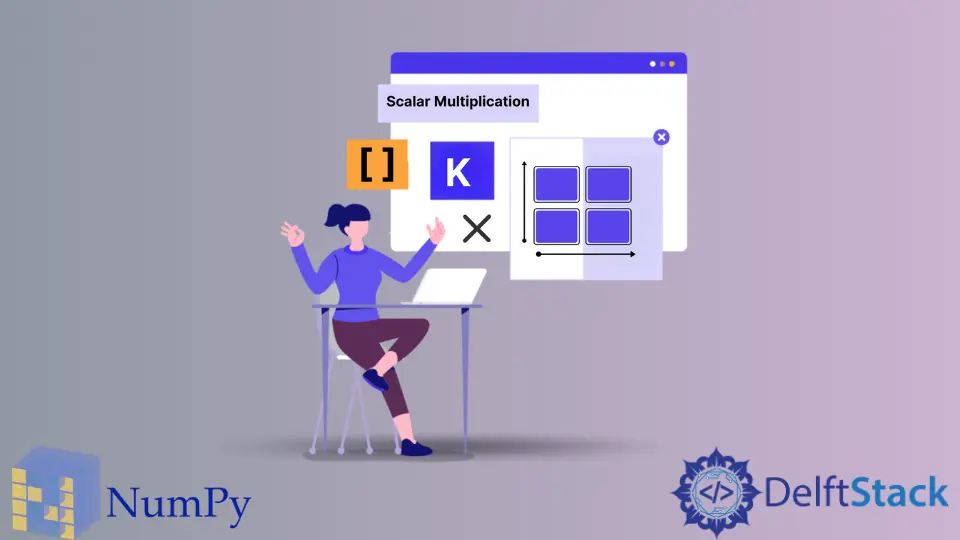 Multiplizieren Sie das Array mit Scalar in Python