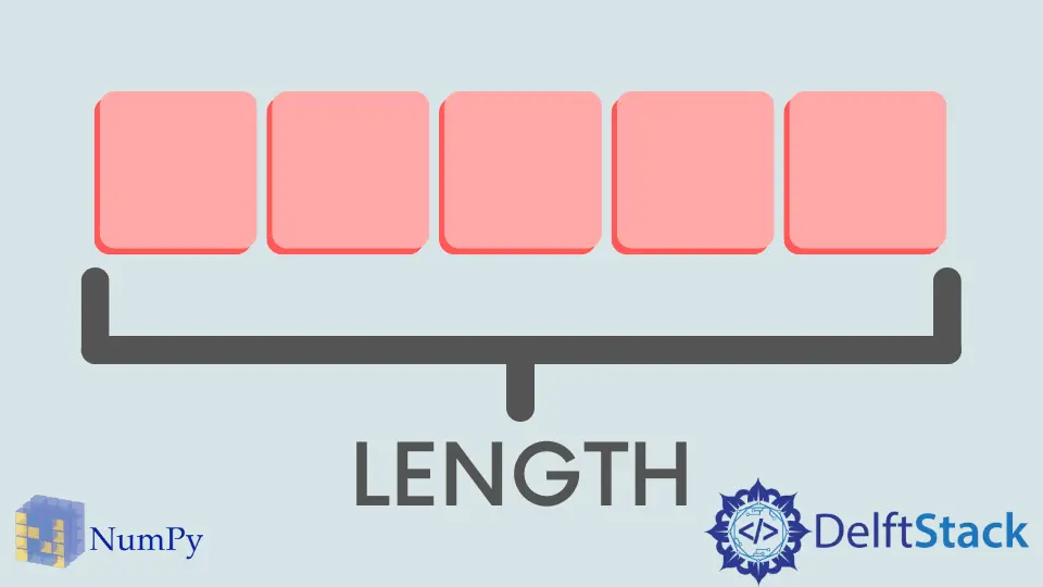 Obtenir la longueur du tableau NumPy