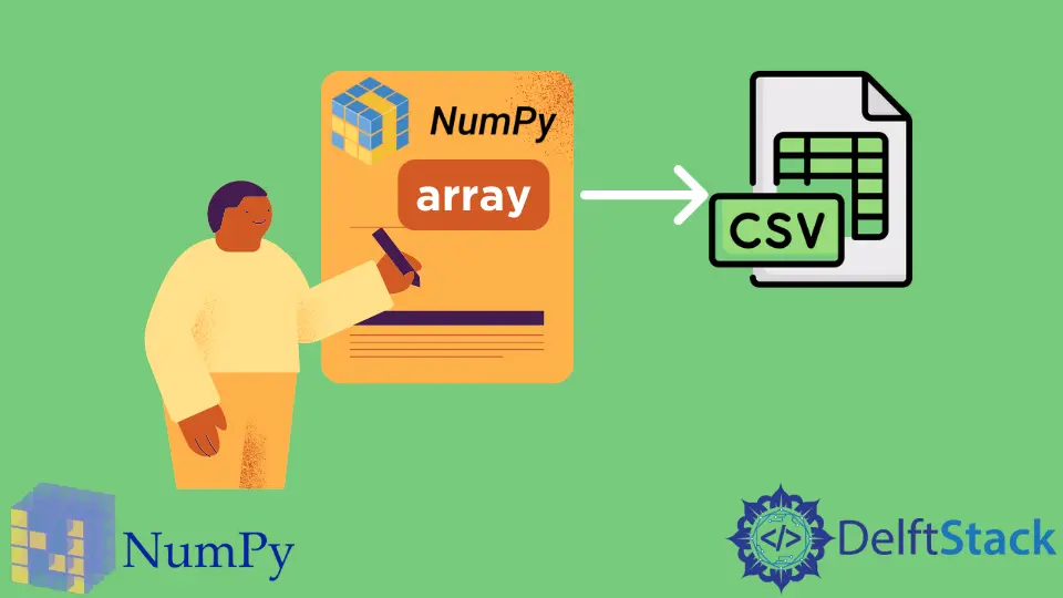 Scrivere un array NumPy in CSV in Python