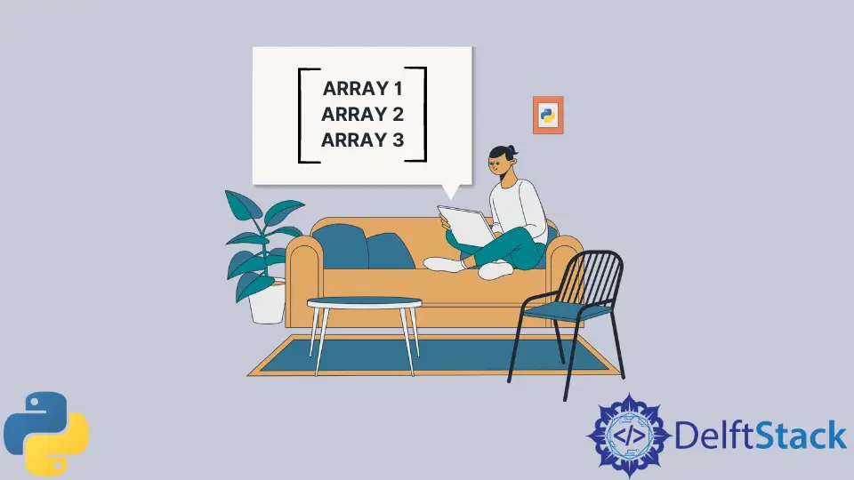 Array von Arrays in NumPy