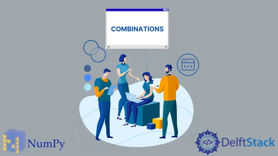 Obtenez des combinaisons de deux tableaux dans NumPy