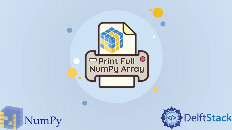 完全な NumPy 配列を出力する