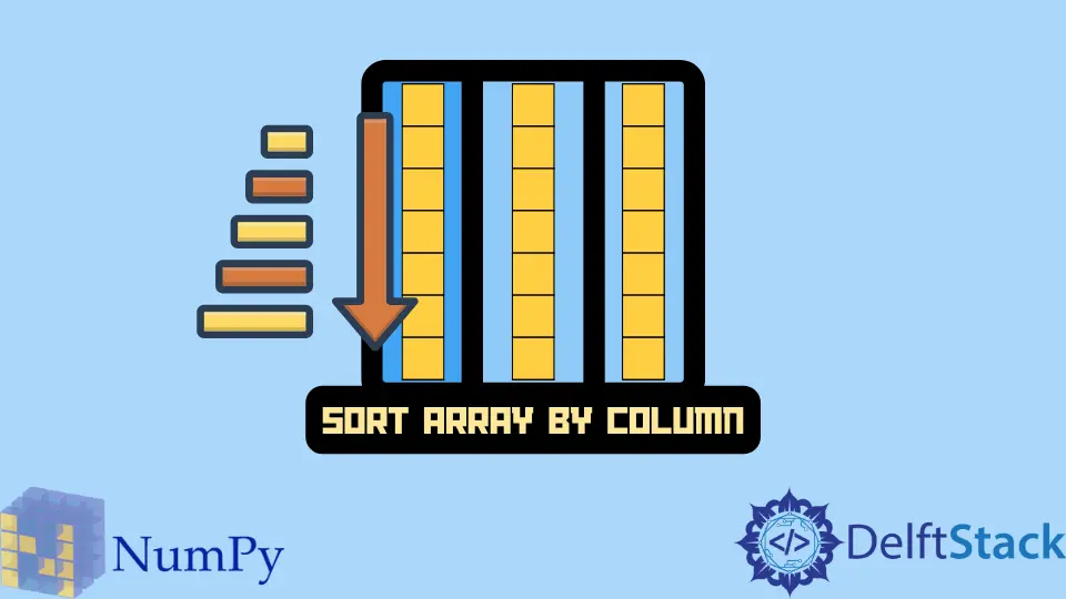 Ordenar matriz por columna en NumPy