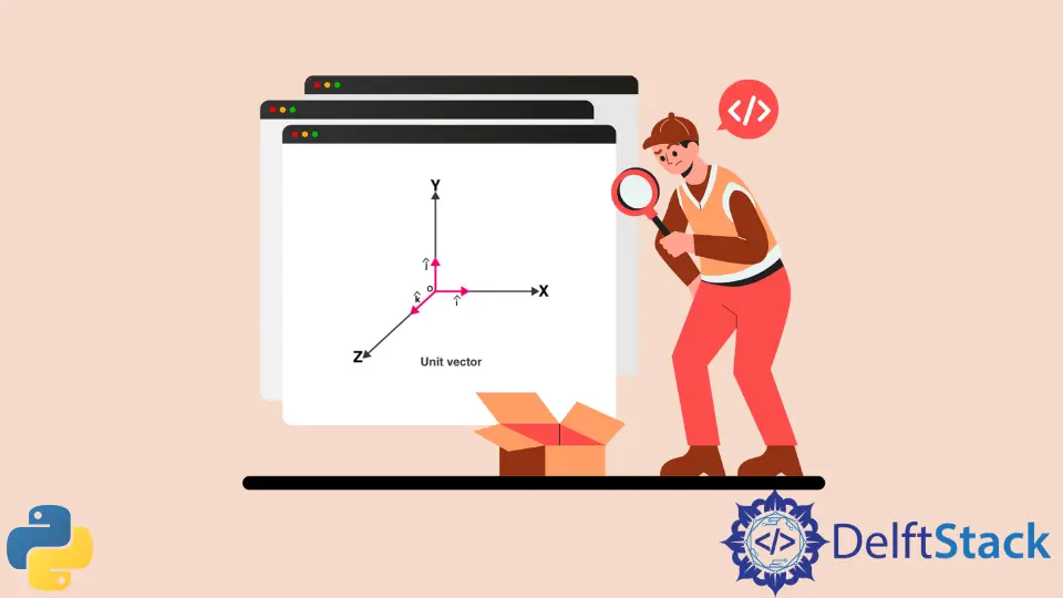 Vetor de unidade NumPy