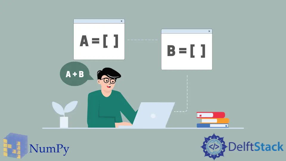 Aggiunta di vettore in NumPy