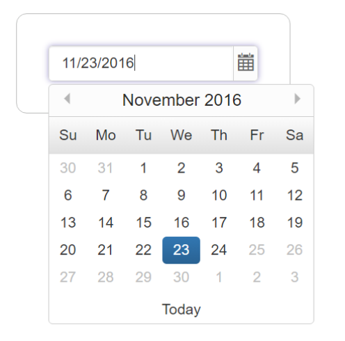 Datepicker 使用 Essential JS for PHP 庫