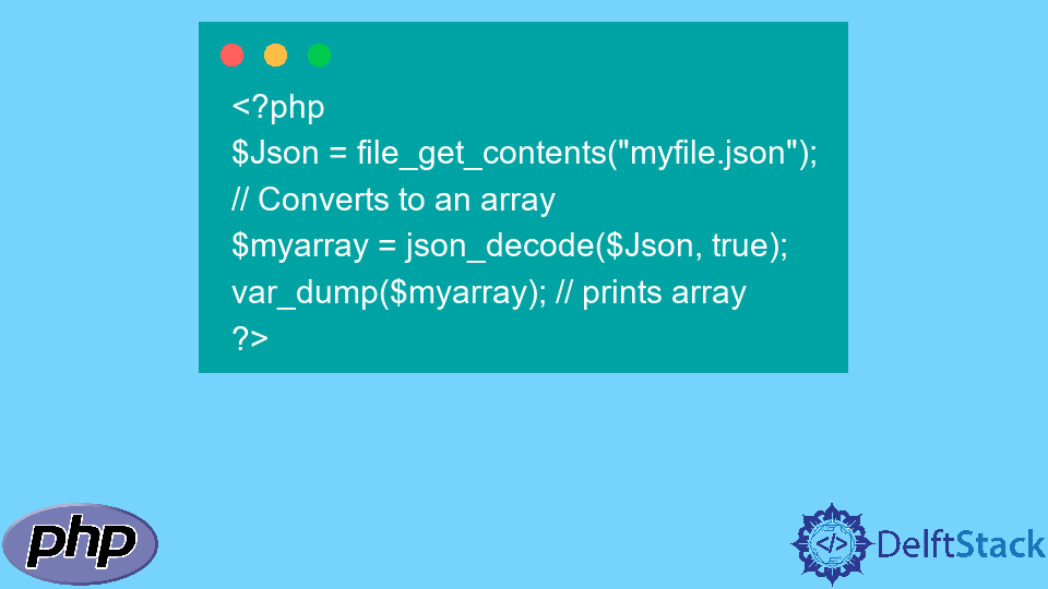 Como analisar um arquivo JSON em PHP