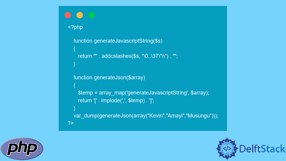 Convert PHP Array to Javascript JSON