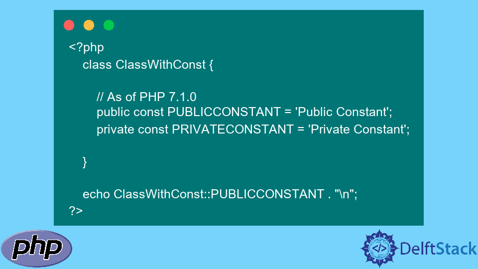 Create and Get PHP Class Constants