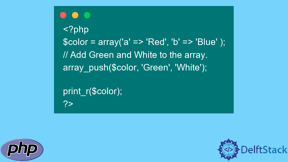 Push Items to Associative Array in PHP
