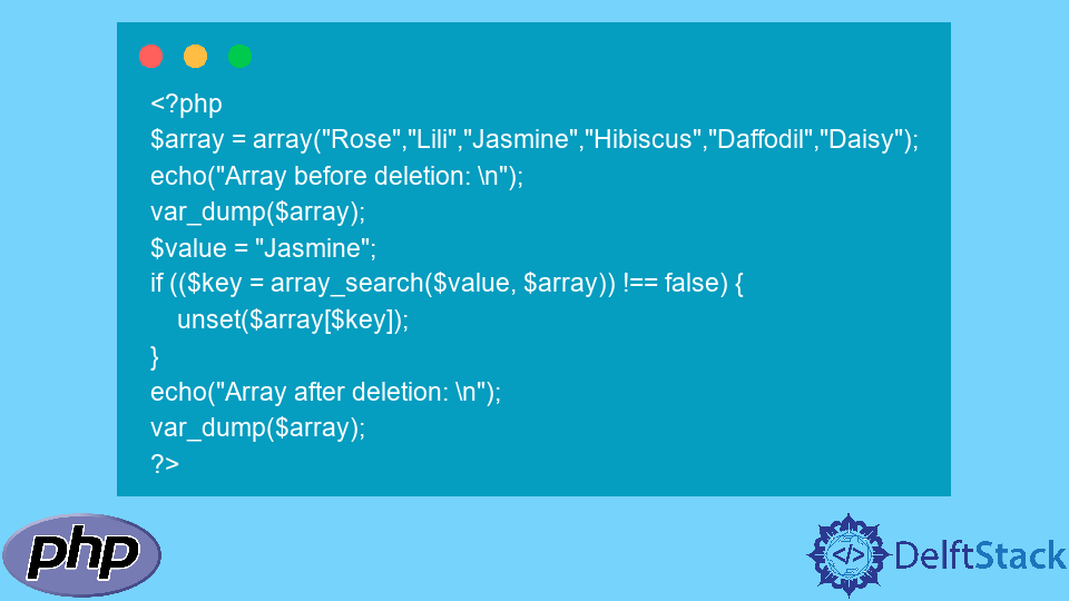 Perform Array Delete by Value Not Key in PHP