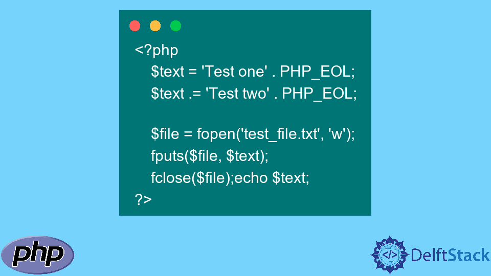 Définir la fin de ligne en PHP avec PHP_EOL