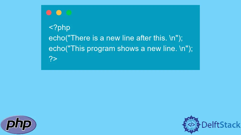 Cómo crear una nueva línea en PHP