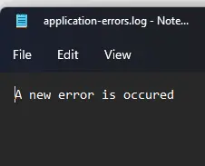 error log in PHP