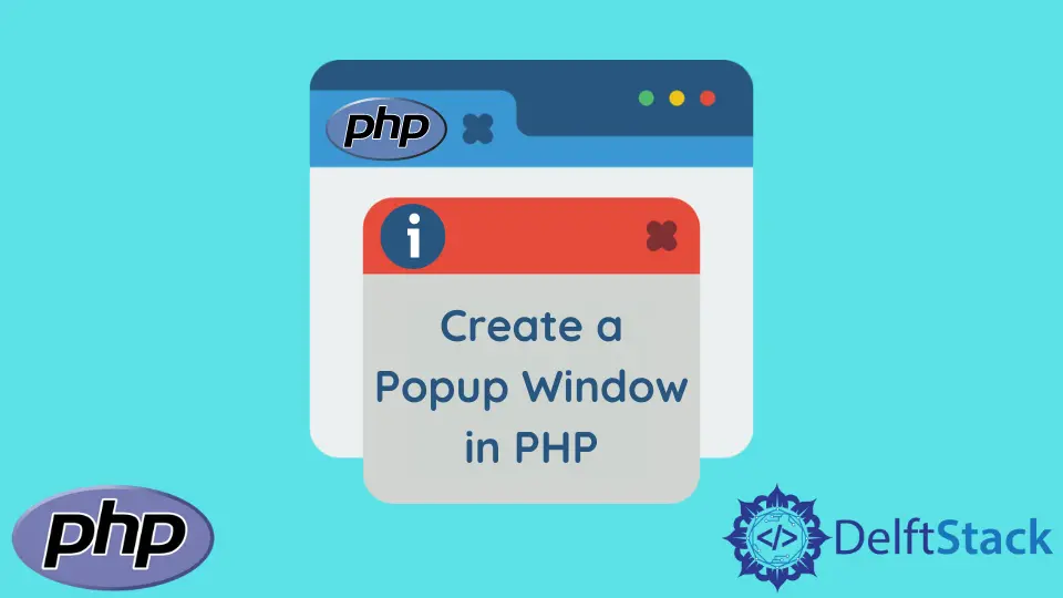 Crear una ventana emergente en PHP